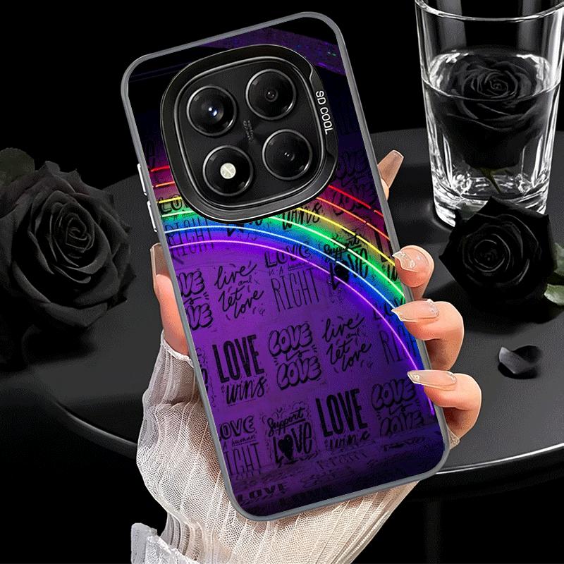 LGBT Rainbow Love Is Love Soft Phone Case for Xiaomi Redmi Note 13 14 15 Pro Plus 12S 12 11S 11 11T 10S 10 Shockproof Cover Back