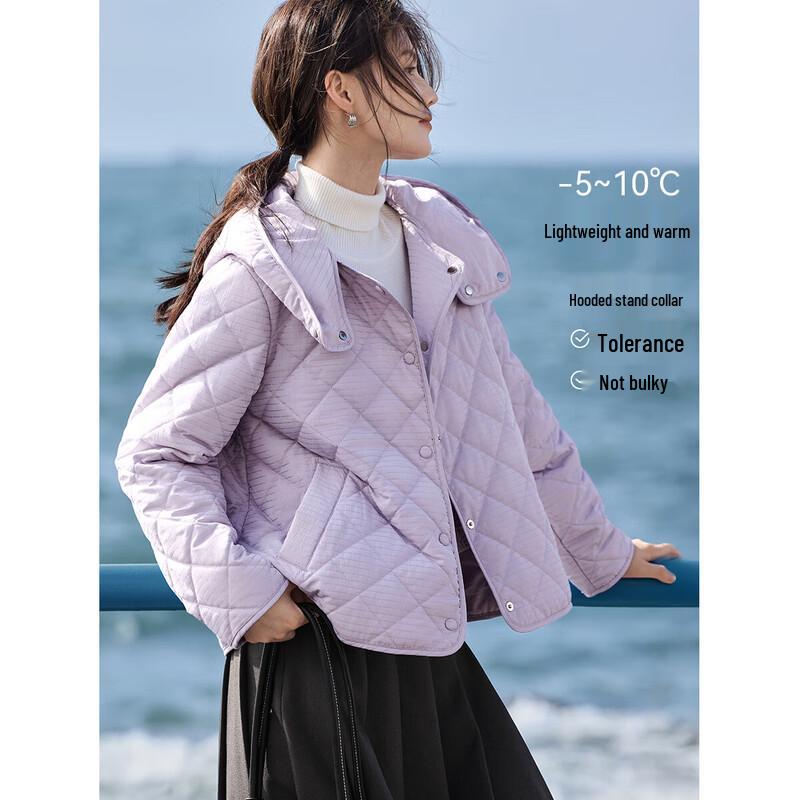 

XWI Women s Quilted Hooded Padded Jacket M