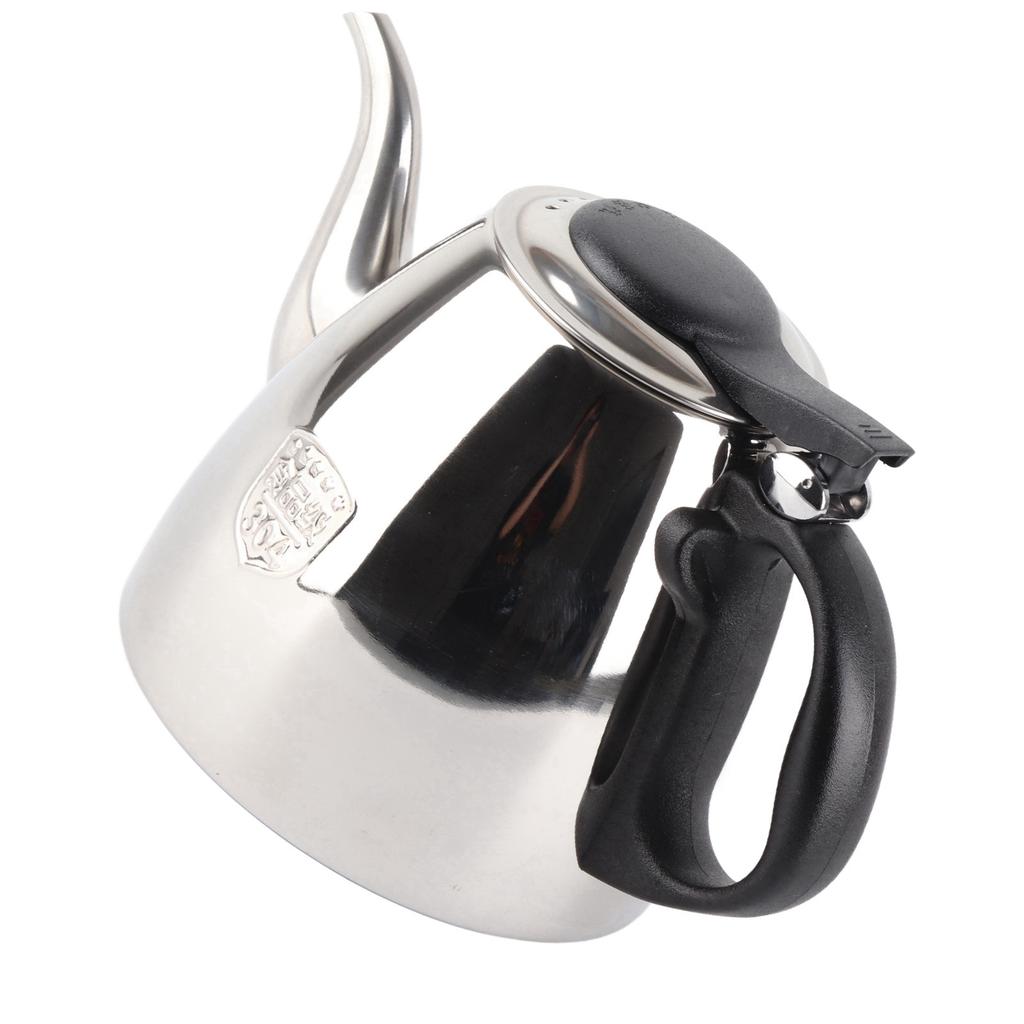 1,2L 1,5L Edelstahl Kochplatten Teekanne Tee Kaffee Kanne Wasserkocher Hitzebeständiger Griff Edelstahl Kaffeekanne
