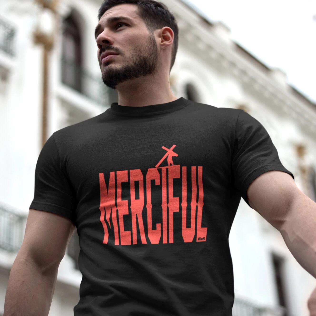 Merciful Unisex T-Shirt, mercy, forgive, Jesus Christ, cross, christian, God 3XL