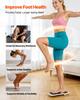 Balance Board, Wobble Board Trainer for Adults Foot & Ankle Strengthening, Non-Slip Wood Premium Wooden Balance Training Equipment, Compact with
