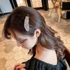 Rhinestone Bb Clip Elegant Large Women Barrette Hair Side Clip Crystal Hairpins Feather Hair Clips
