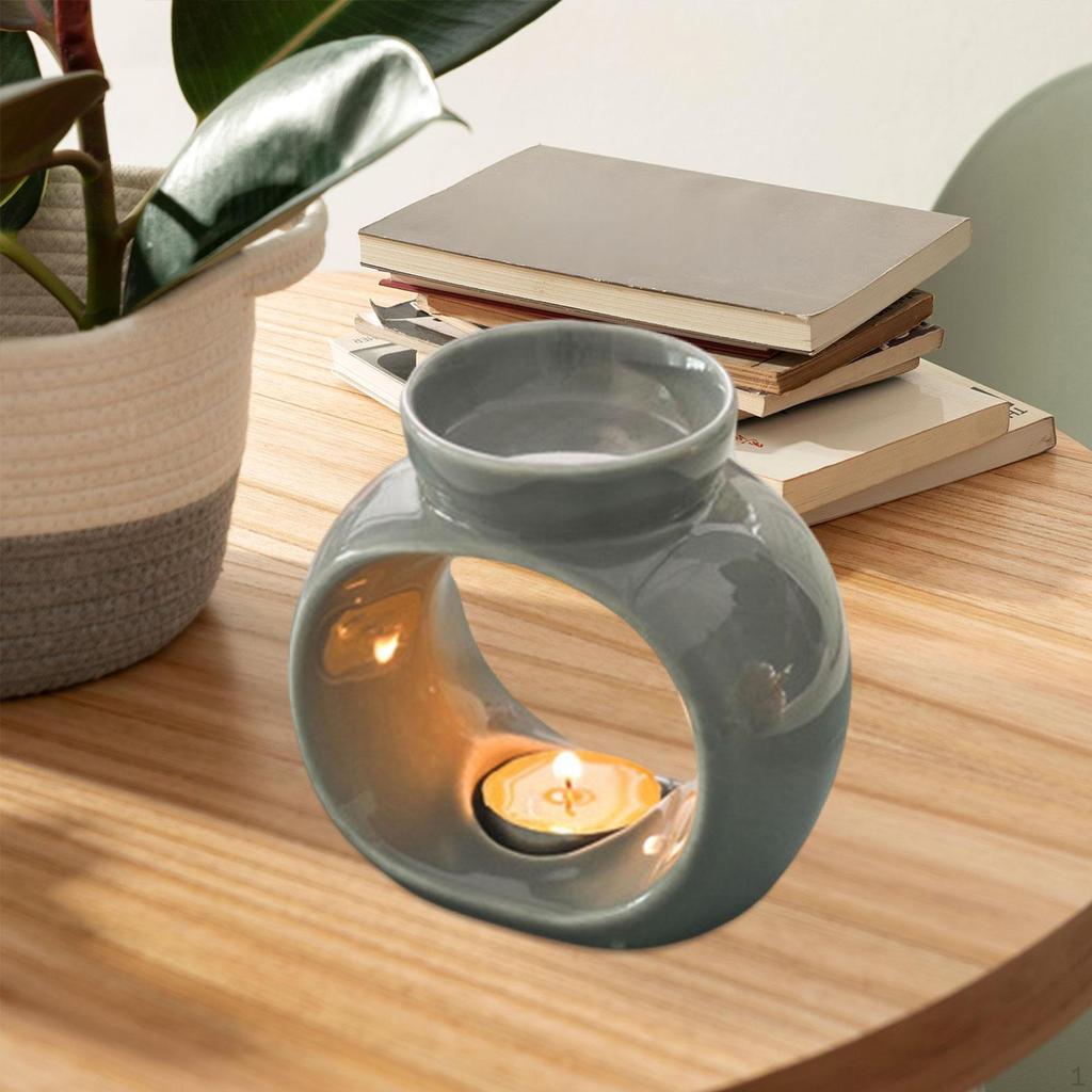 Essential Oil Burner Diffuser Decorative Aroma Tart for SPA Yoga Room Living