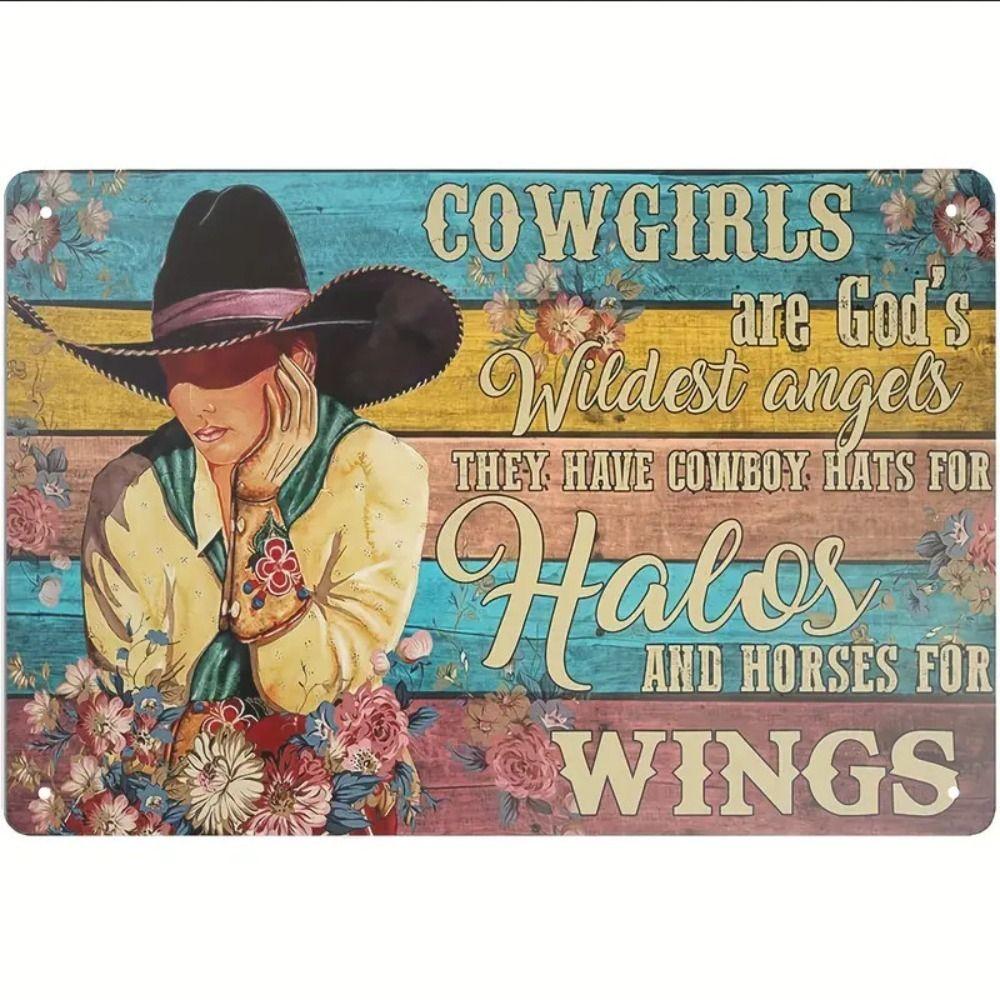 Vintage Metal Sign "Welcome to Wolf Cave" Outdoor Nature Decor 20x30cm