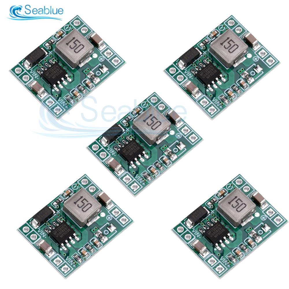 

5Pcs Buck Converter Mini Voltage Regulator Board DC 7-28V to 5V 3A Fixed Step Down Volt Output Transformer