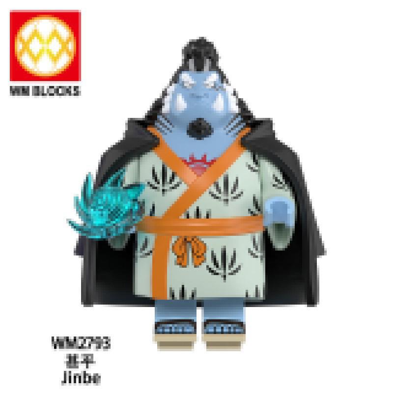 WM6192 Anime Series Pirates: Franky & Hawkeye Building Block Figures