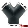 42/60/75/90mm Air Vent Y T Flat Piece Ducting Pipe Outlet Exhaust Joiner Splitter For Webasto Eberspaecher Diesel Parking Heater