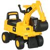 Kids Digger, Ride-On, Operable Bucket, Anti-Tip, Non-Slip Wheels, Yellow+Black, 85 X 27.5 X 47.5 Cm