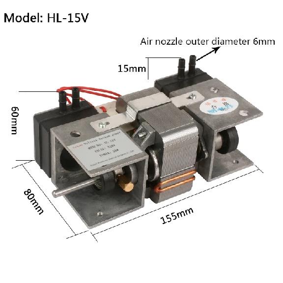 Small Oil-free Vacuum Pump 110V/220V High Negative Pressure Vacuum Pump Suction Pump For Beauty Equipment HL-15V/HL-15L