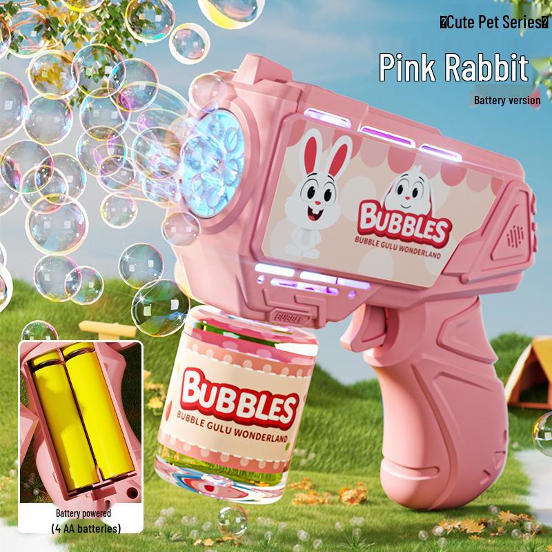 Unicorn Electric Bubble Maker: Kids' Automatic Light-Up Bubble Gun Gift