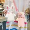 With Adjustable Strap Water Bottle Cover Plush Milk Tea Crossbody Bag Insulated Cup Sleeve  Outdoor