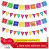 Day of the Dead Colorful Piñata Banner with Mexican Flag Design