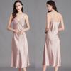 Yaoting Plus Size Ice Silk Camisole Nightdress for Women - Sexy Summer Loungewear CQ311