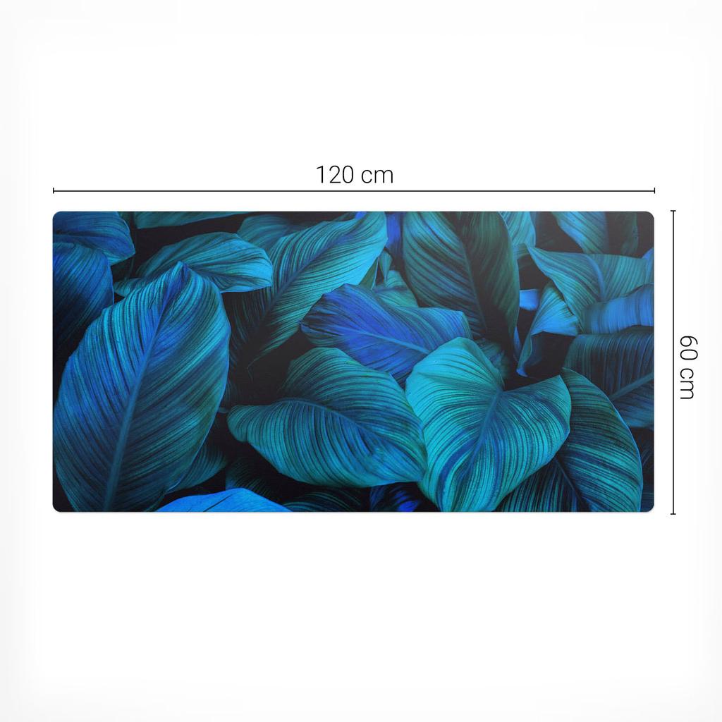 Mata Ochronna Podkładka Na Biurko Stół Blat Tropikalne Liście 120X60 Cm