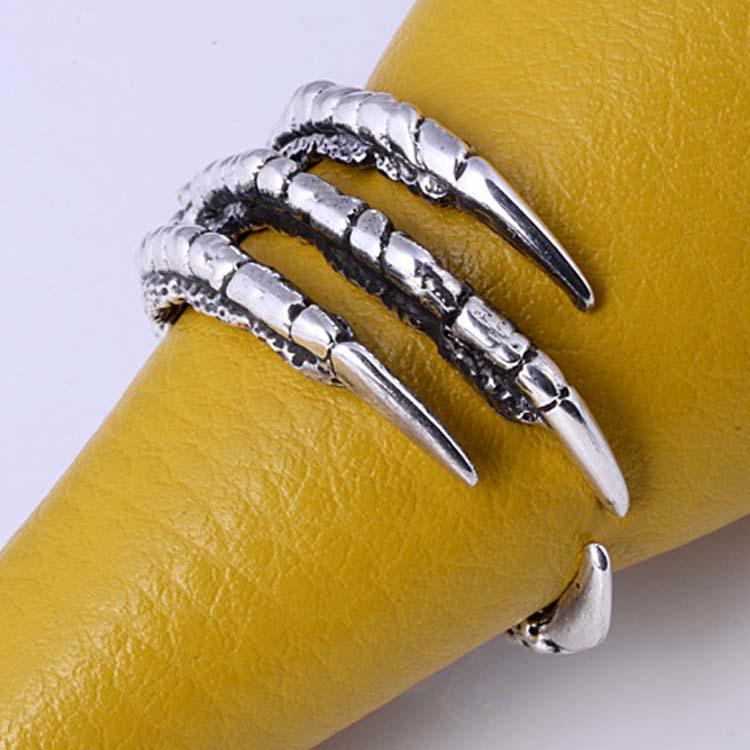 Punk Popular Jewelry Domineering Male Dragon Claw Retro Ring