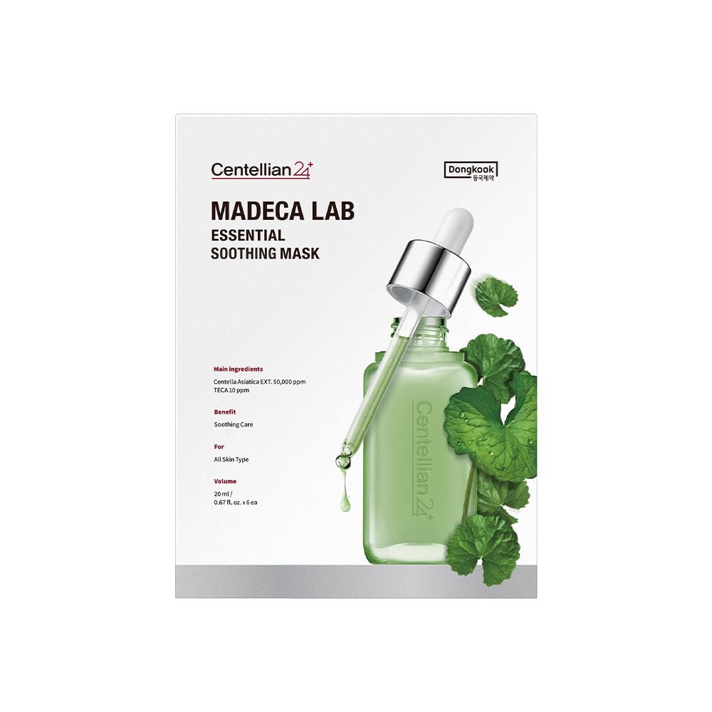 LAB Essential Soothing Mask 20ml Mask Moisturizing Sensitive Dongkook Madeca Centellian24MADECA (6 sheets) / Mask, Pack, Pack, Skincare, Care,