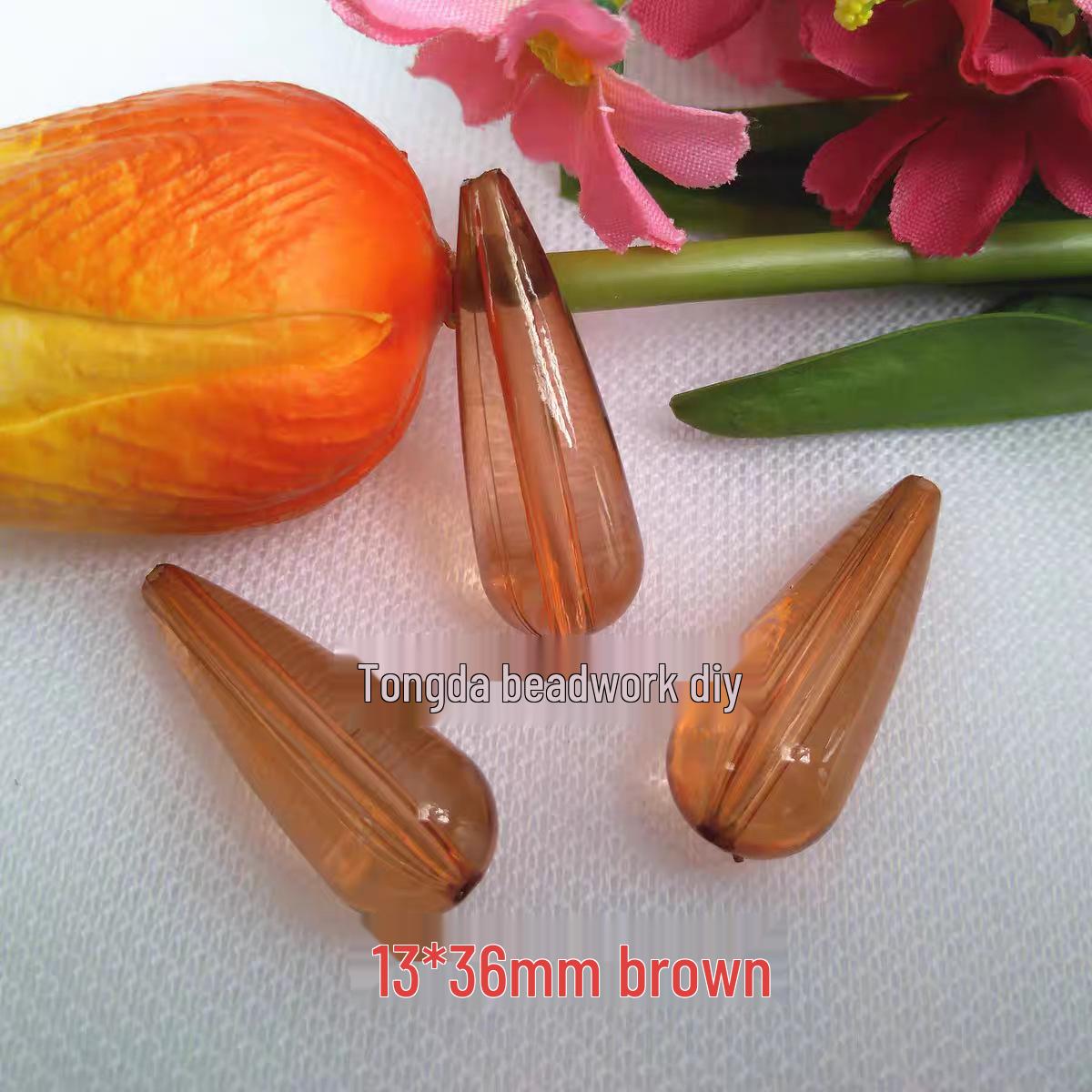 

Transparent Acrylic Water Drop Beads for DIY Jewelry, Curtains, Ornaments, and Lighting Accessories 13x36mm [1 lb ~150 pieces] 3.8g