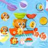 Baby Bath Toy with Two Strong Suction Cups,Kids Bathtub Water Play Bear Boat Toy for Boys and Girls,Ideal Gift for Infants,Toddlers Learning To Shower
