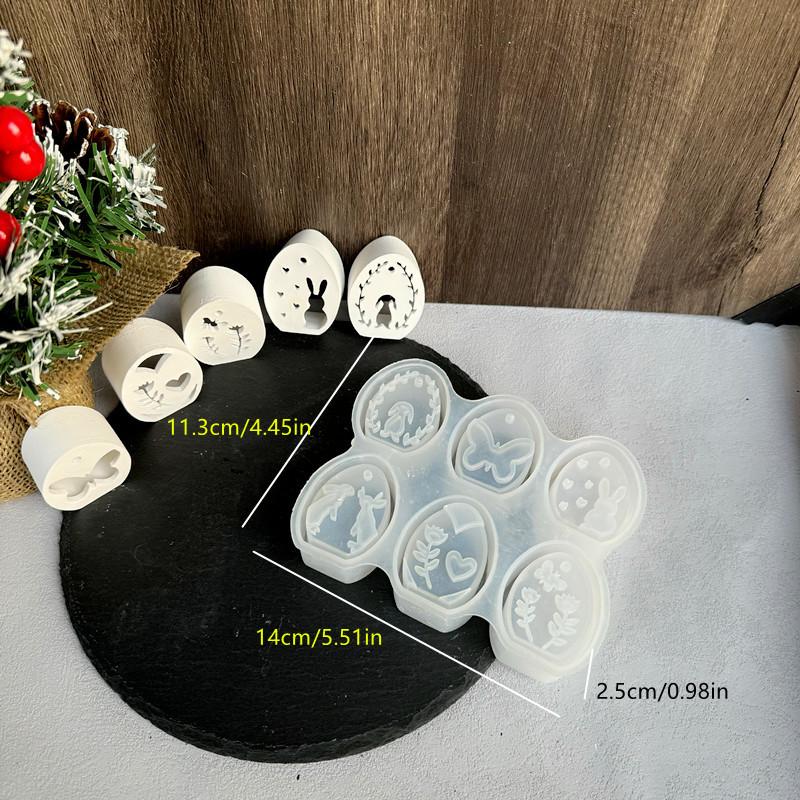 

Пасхальная атмосфера лампа силиконовая форма полое пасхальное яйцо кролик бабочка любовь зеркало силиконовая форма для падения пасхальное яйцо форма