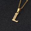 26-Letter Korean Style English Alphabet Pendant Necklace for Women and Besties