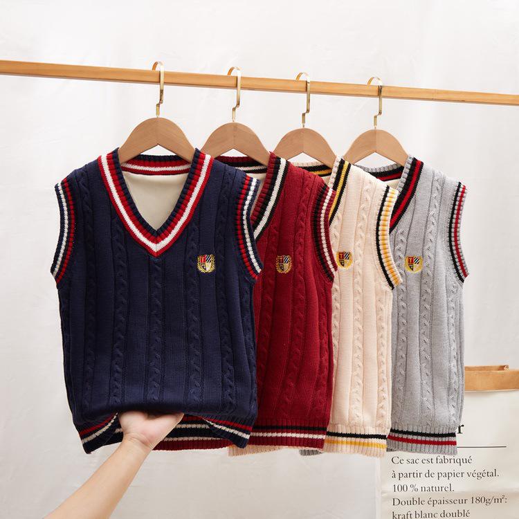 Academy Autumn/Winter Kids' Sweater Vest: Pullover for Boys & Girls