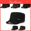 Men Classic Letters Warm Flat Cap Winter Ear Protection Thickened Travel Outdoor