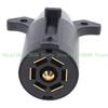 Trailer Plug Adapter 7 Pin Round Blade Trailer Connector Trailer Adapter 7 Way Round Blade Plug