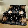 Sun Moon Star Pattern Blanket bedroom Blanket for Livingroom Couch lunch break Soft throw for Friend's festival Gift