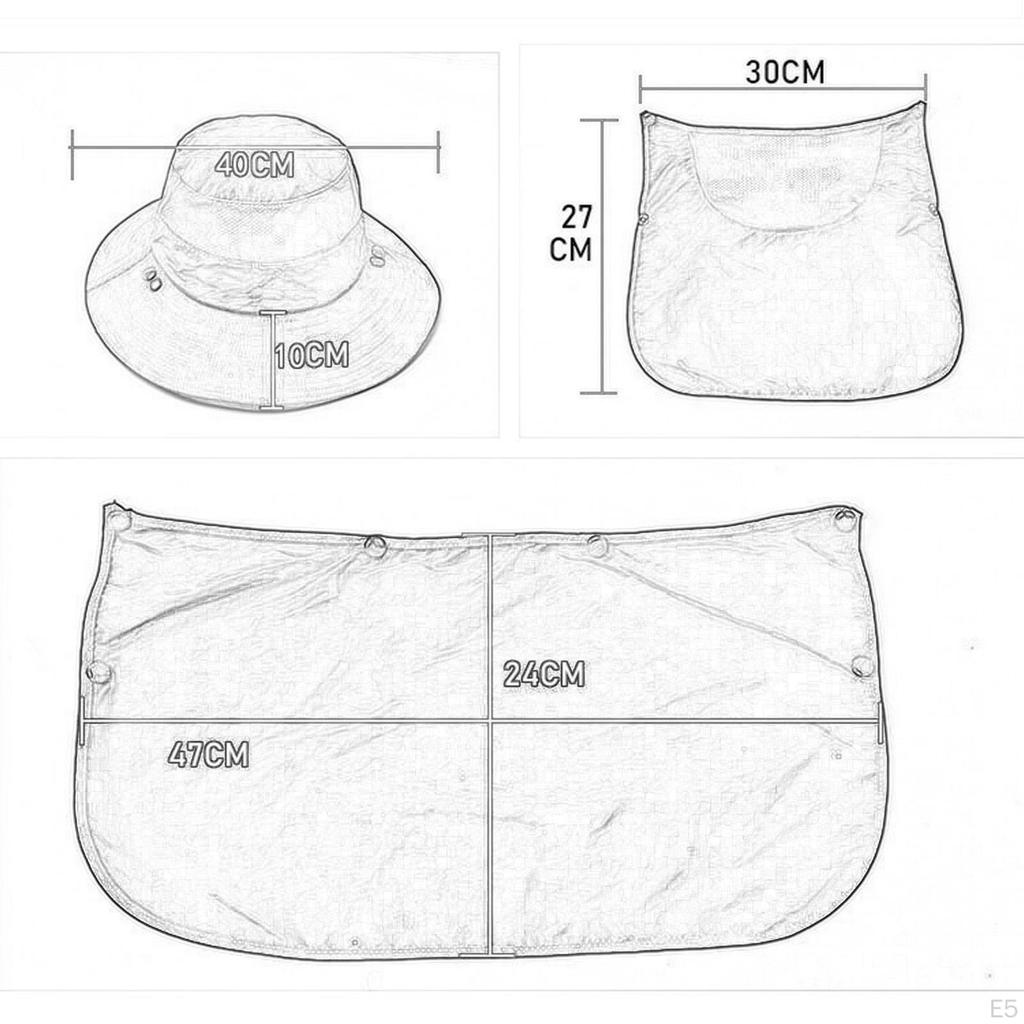 Bucket Hat Neck Protection Headgear Sun Sombrero Outdoor Travel Occupation Backpacking