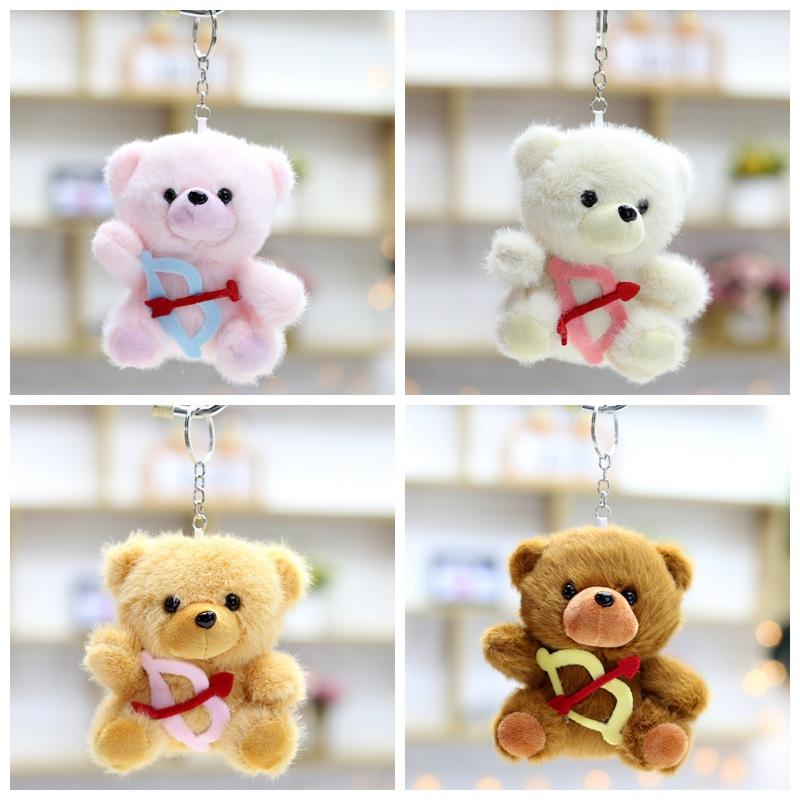 New Bear Doll Doll Plush Pendant Cute Couple Bag Keychain Hanging Decoration Children Comfort Toys