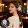 [BRIIKPP] Children's Hair Ornament with Flower Petals for Girls, Perfect for Recitals, Entrance Ceremonies, Graduations, Weddings, Bridal Photo Shoots