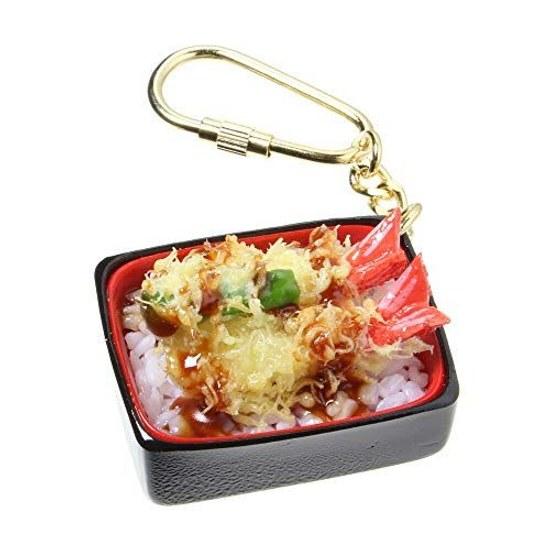 Food Sample Shop Keychain (Tenju) Miscellaneous Tempura Shrimp Jubako Overseas Souvenir Gift