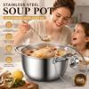 Stainless Steel Stainless Steel Cookware with Lid Induction Cooker Pot  Kitchen