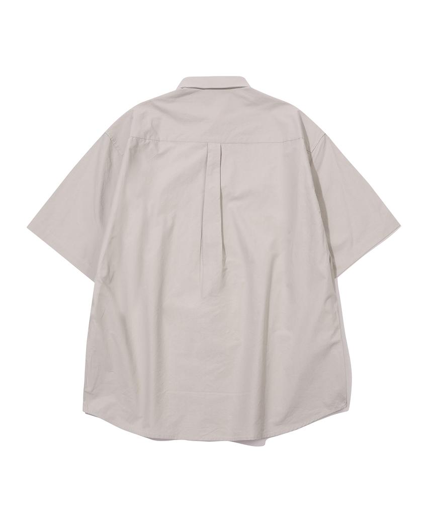 GNOK Cotton Oversized Short Sleeve Shirt [Beige]