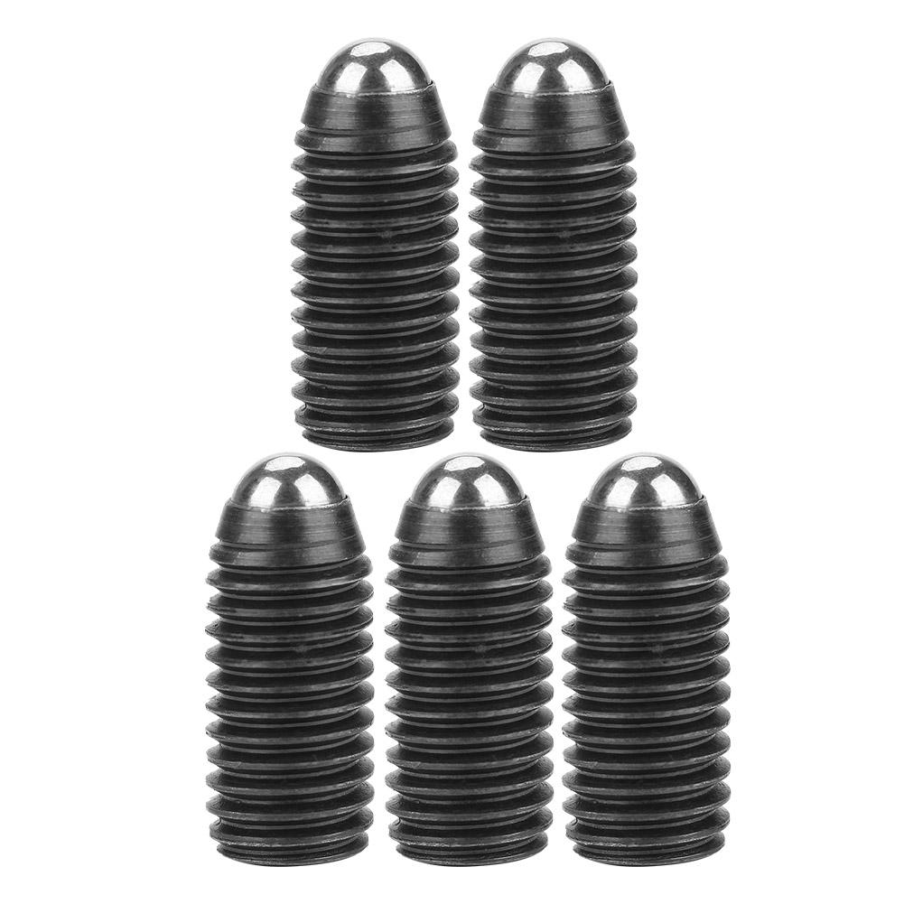 10pcs M12 Screw Thread Hex Socket Carbon Steel Ball Spring Plungers Set (M12*25)