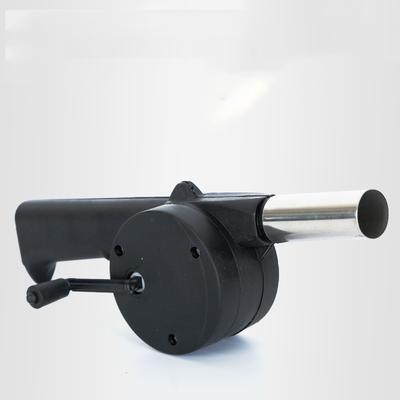 Ventilador de barbacoa con manivela, soplador de aire portátil para barbacoa con control de velocidad de mango manual y aspas de ventilador de metal para fuelle de barbacoa al aire libre