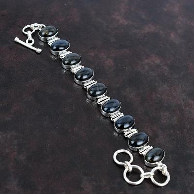 Pietersit Armband 925 Sterlingsilber Armband Designer Armband Pietersit Edelstein Schmuck Verstellbare Kettenarmband Handgefertigter Schmuck