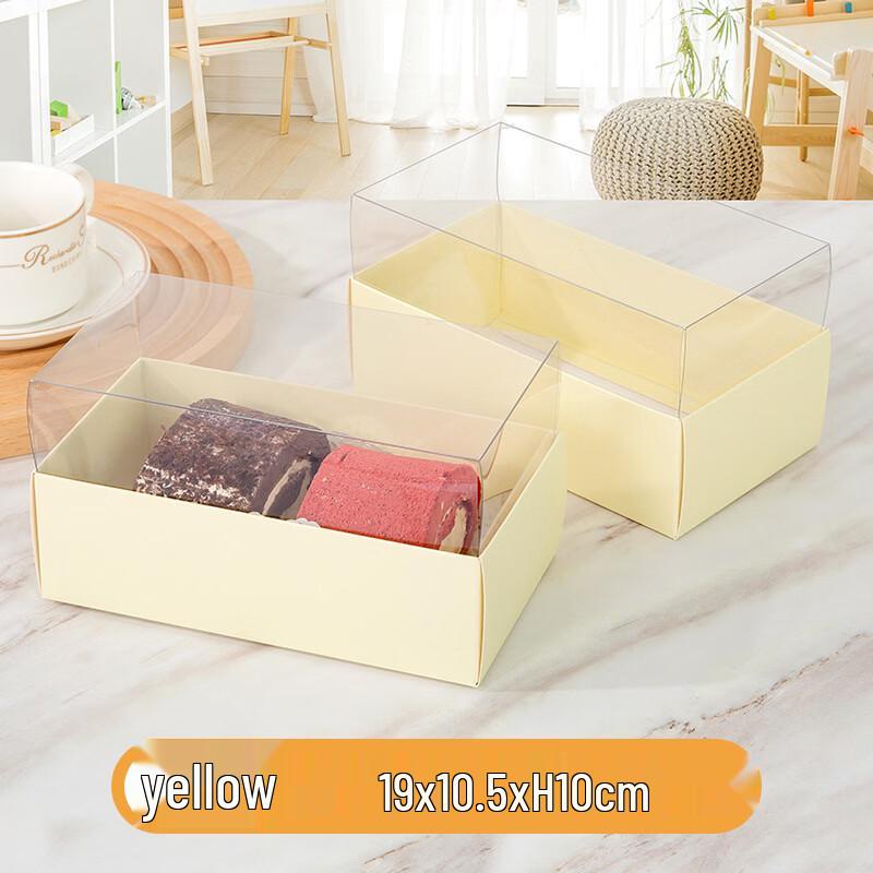 Transparent Cake Roll Display Boxes 5 Sets
