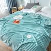 Striped Blanket Milk Velvet Blanket Warm Blanket Nap Blanket Sofa Blanket Coral Flannel Air Conditioning Blanket Super Soft Blanket