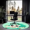 Pinkfong Wonderstar Bedruckter Runder Teppich Teppich Stuhlteppich Bereichsteppich Eingang Fußmatten, für Bürostuhl Wohnzimmer Schlafzimmer Küche.