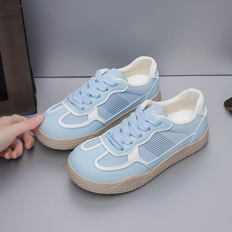 

-76 soft-soled women s spring new breathable low-top flat-bottomed cream rice casual shoes 35 синий