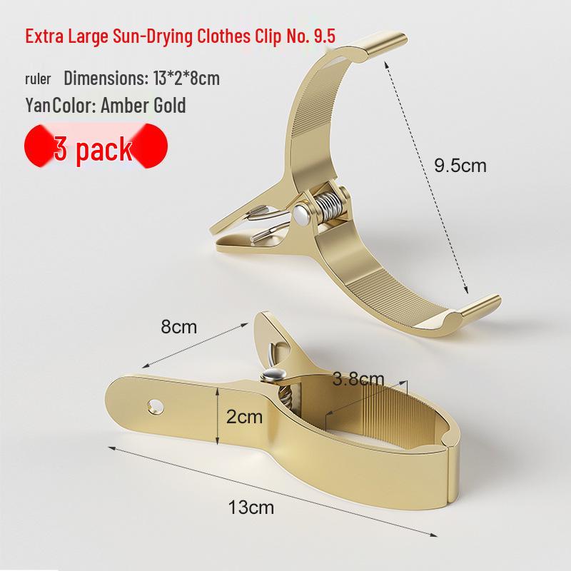 Large Aluminum Windproof Quilt Drying Clips