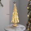 Glowing Glass Christmas Tree Ornaments Home Luminous Desktop Decoration Led Night Light Party Xmas Decorations Festival Kid Gift