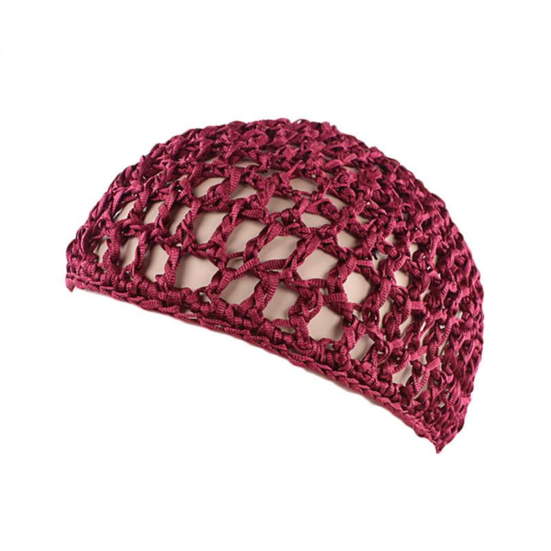 Hollow Mesh Crochet Hair Net Woven Hair Cap Bonnet Night Cap Sleep Cap For Women Wig Head Cover Accessories For Sleeping