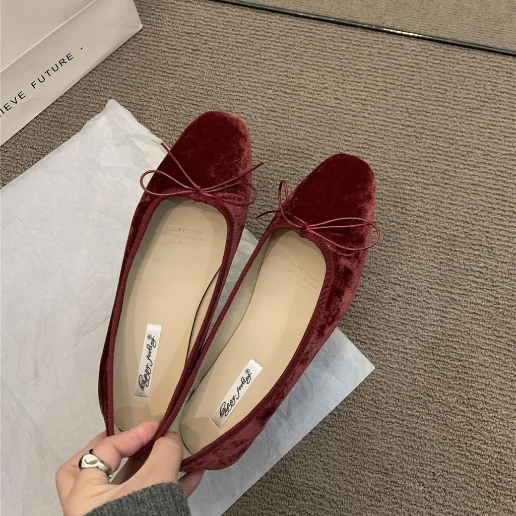 Fashion Bailamos 2024 New Women Flats Spring Summer Ballet Shoes Women Slip On Loafers Round Toe Shallow Bowtie Ballerina Soft Moccasin