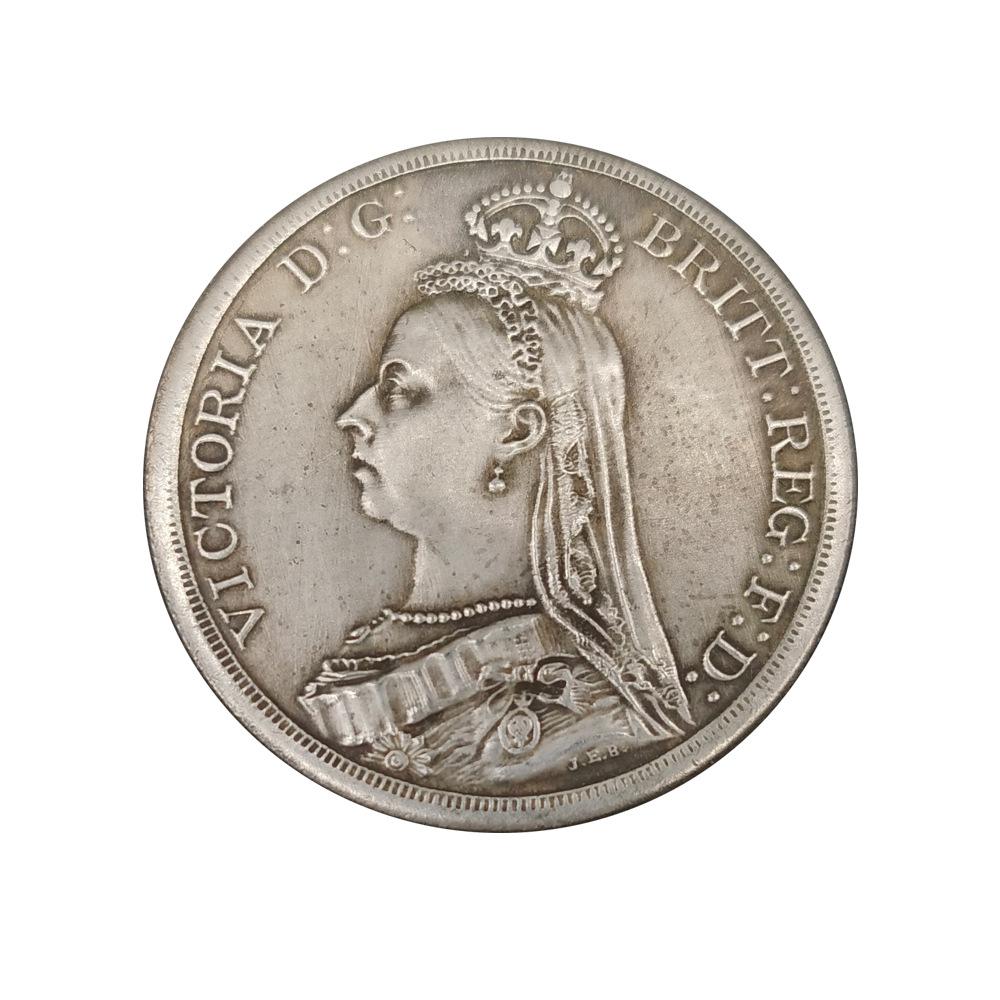 Embossed British Horse Sword Knight, Queen Victoria Cloak Knight, Retro, Coin, Craft Collection, Christmas Gift, Stocking Stuffers
