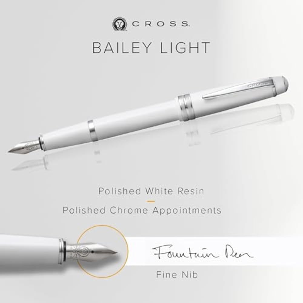 CROSS NAT0746-2FS Cross Bailey Light White Fountain Pen F