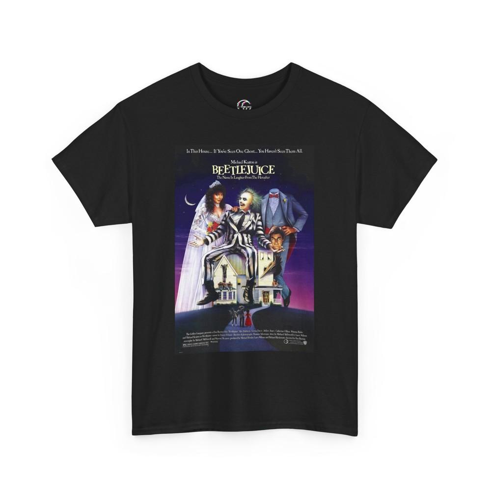 Beetlejuice Movie Poster Retro T-Shirt For Men  Women Unisex T-Shirt M