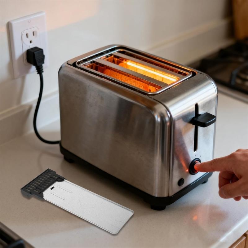 Bread Maker Crumb Tray Replacement Heat Resistant Design Plastic Handle for Quick Removal and Countertop Protection