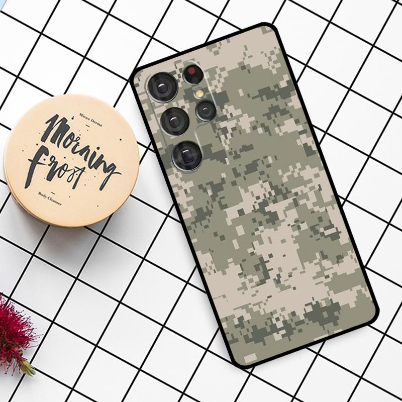 

US ARMY Digital Camouflage Case For Samsung Galaxy S21 S22 S23 S24 S25 Ultra S9 S10 S25 Plus S24 FE S20 FE Phone Cover Galaxy S20